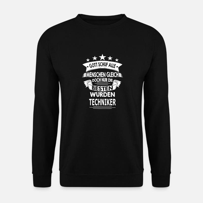 TECHNIKER - Unisex Pullover - Schwarz