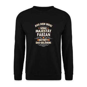 FABIAN - Unisex Pullover - Schwarz - Vorne - Alina (178cm) & Michal (187cm)
