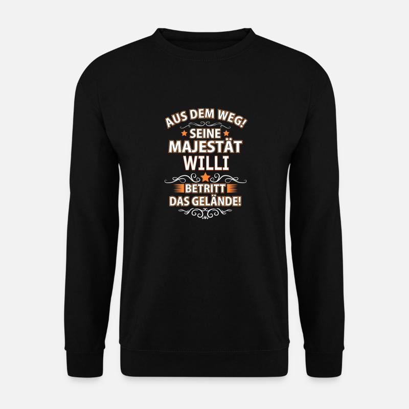 WILLI - Unisex Pullover - Schwarz