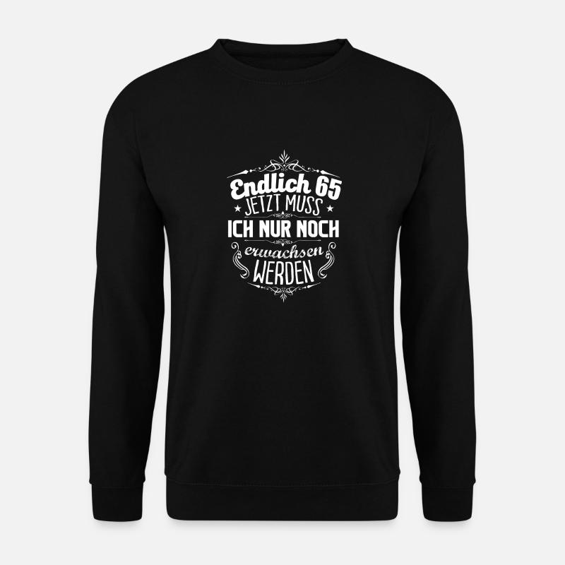65. Geburtag - Unisex Pullover - Schwarz