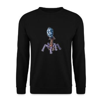 Virus Bacteriophage - Unisex Pullover - Schwarz - Vorne - Alina (178cm) & Michal (187cm)