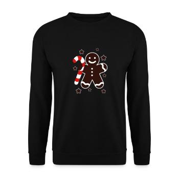 M. de pain d'épice - Sweat-shirt Unisexe - noir - Devant - Alina (178cm) & Michal (187cm)