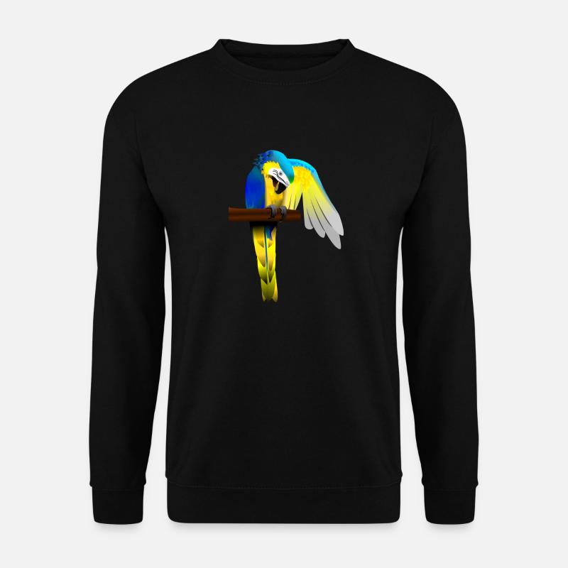 Papagei - Unisex Pullover - Schwarz