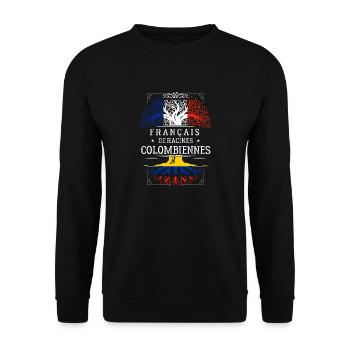 Racines Colombiennes - Sweat-shirt Unisexe - noir - Devant - Alina (178cm) & Michal (187cm)