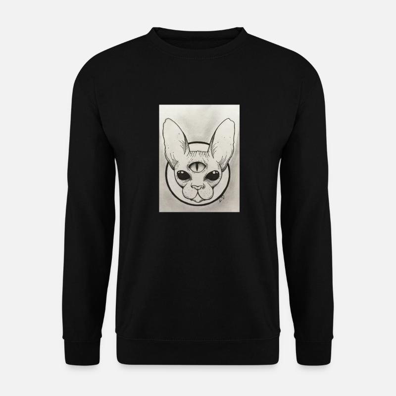 Katze - Unisex Pullover - Schwarz