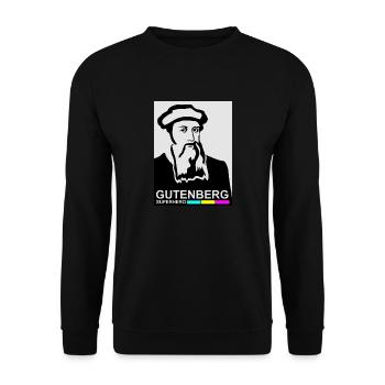 Gutenberg - Unisex Pullover - Schwarz - Vorne - Alina (178cm) & Michal (187cm)