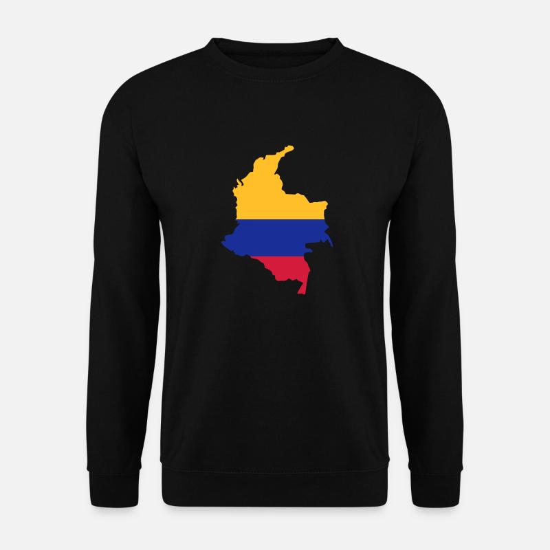 Kolumbien vollflächig - V3 - Unisex Pullover - Schwarz