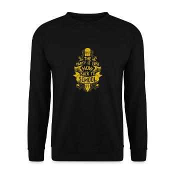 Back To School - Unisex Sweatshirt - black - Front - Alina (178cm) & Michal (187cm)