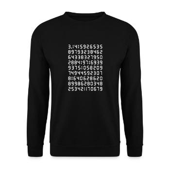 Pi Mathematik Kreiszahl Symbol Genie Big Bang Geek - Unisex Pullover - Schwarz - Vorne - Alina (178cm) & Michal (187cm)
