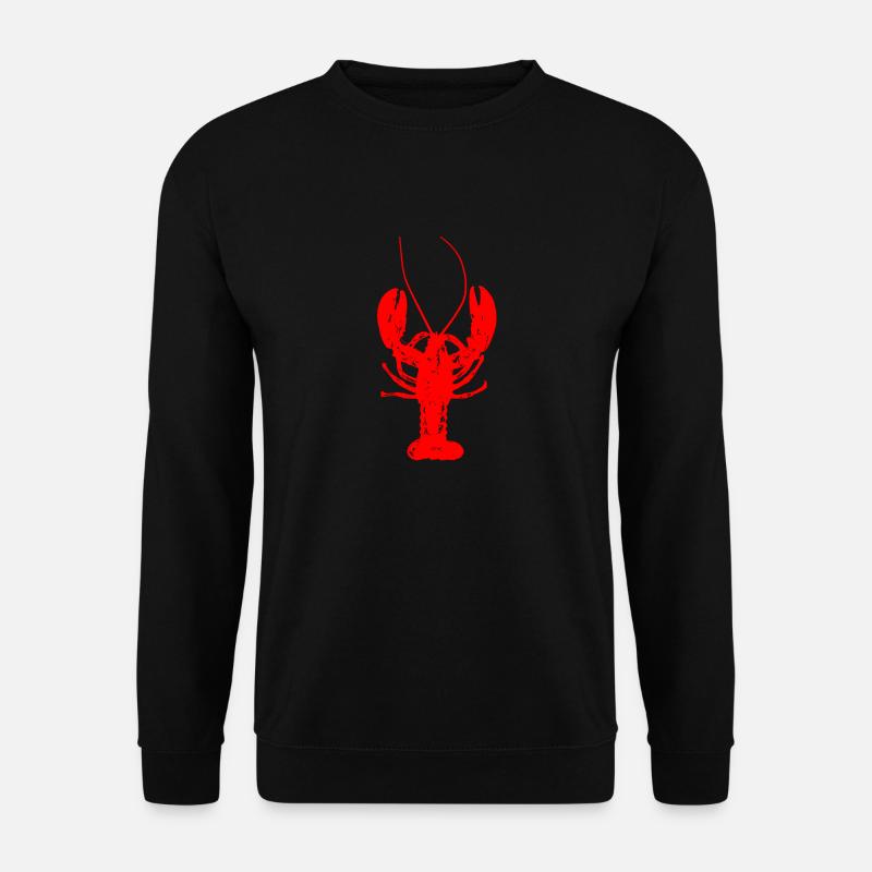 hummer rot Essen Koch Meeresfrüchte - Unisex Pullover - Schwarz