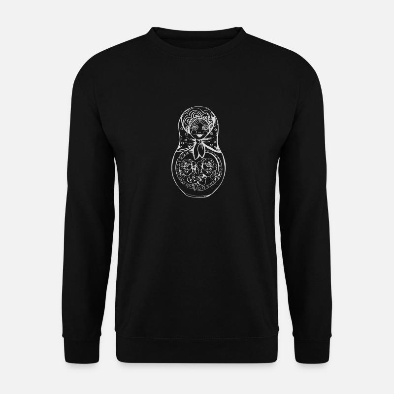 Matroschka neu Russland Russisch Berlin Moskau - Unisex Pullover - Schwarz