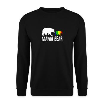 | Mama Bear LGBTQ | Fierté | Lesbienne | Gay| Mère| Maman| - Sweat-shirt Unisexe - noir - Devant - Alina (178cm) & Michal (187cm)
