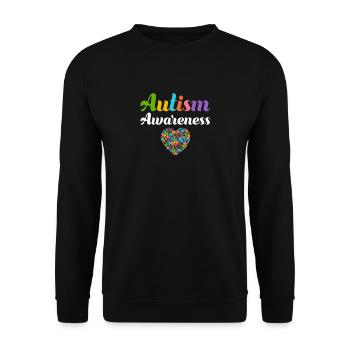 Autismus Bewusstsein - Unisex Pullover - Schwarz - Vorne - Alina (178cm) & Michal (187cm)