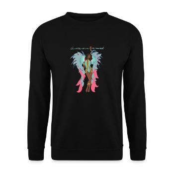 Femme danseuse samba - Sweat-shirt Unisexe - noir - Devant - Alina (178cm) & Michal (187cm)