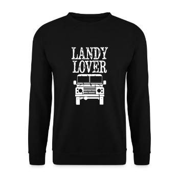 Landy Lover - Unisex Sweatshirt - black - Front - Alina (178cm) & Michal (187cm)