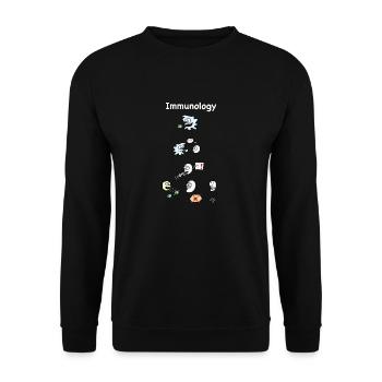Immunology - Unisex Sweatshirt - black - Front - Alina (178cm) & Michal (187cm)