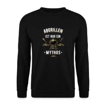 Abgrillen - Unisex Pullover - Schwarz - Vorne - Alina (178cm) & Michal (187cm)