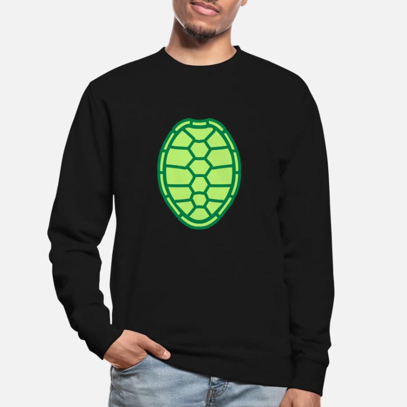 turtle shell design logo comic cartoon turtle armo Unisex Sweatshirt
