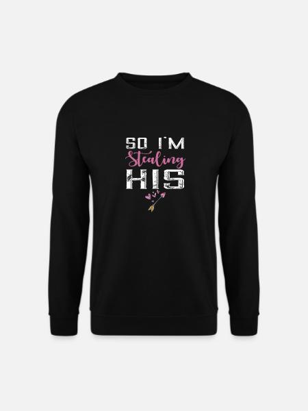 I Stole His Heart - Unisex Sweatshirt - black