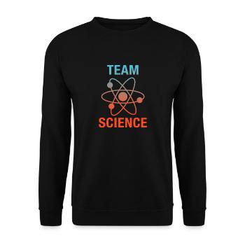 Team Science - Unisex Sweatshirt - black - Front - Alina (178cm) & Michal (187cm)