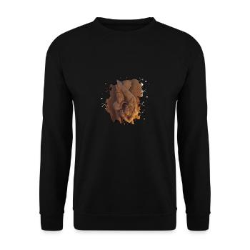 Position 9 - Unisex Sweatshirt - black - Front - Alina (178cm) & Michal (187cm)