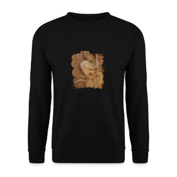 Position 7 - Unisex Sweatshirt - black - Front - Alina (178cm) & Michal (187cm)