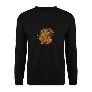 Position 10 - Unisex Sweatshirt - black - Front - Alina (178cm) & Michal (187cm)