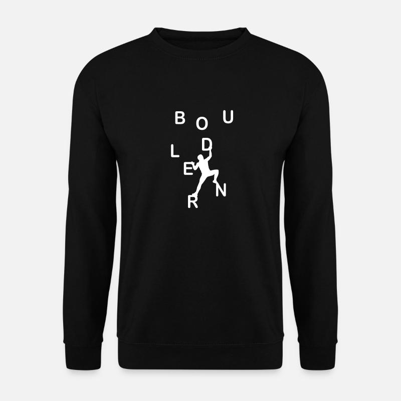 Bouldern - Unisex Pullover - Schwarz