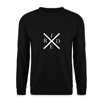 Ride - Unisex Sweatshirt - black - Front - Alina (178cm) & Michal (187cm)