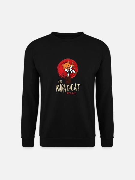 Le chat Karat - Sweat-shirt Unisexe - noir