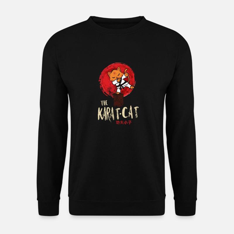 Le chat Karat - Sweat-shirt Unisexe - noir