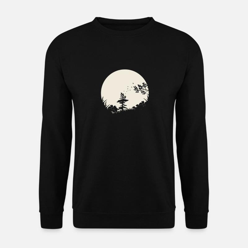 Silhouette le pré - Sweat-shirt Unisexe - noir