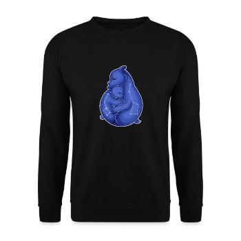Constellation - little bear and big bear - Unisex Sweatshirt - black - Front - Alina (178cm) & Michal (187cm)