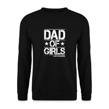 Dads Of Girls - Unisex Sweatshirt - black - Front - Alina (178cm) & Michal (187cm)