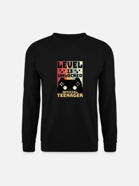 Level 13 Unlocked Official Teenager - Unisex Pullover - Schwarz