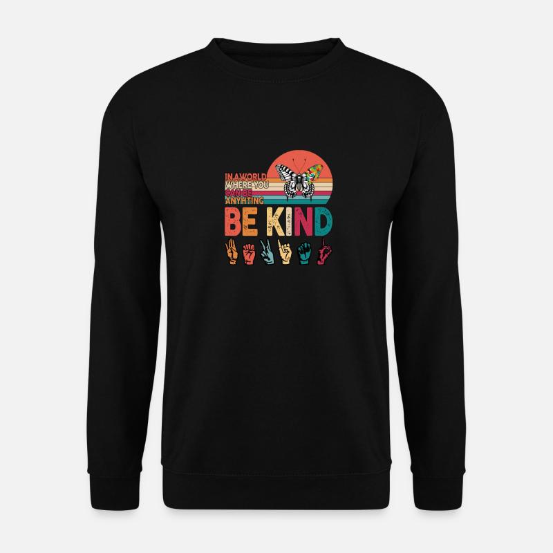Sensibilisation à l'autisme, soyez gentil - Sweat-shirt Unisexe - noir