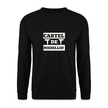 Medellin Cartel Pablo Escobar - Unisex Sweatshirt - black - Front - Alina (178cm) & Michal (187cm)