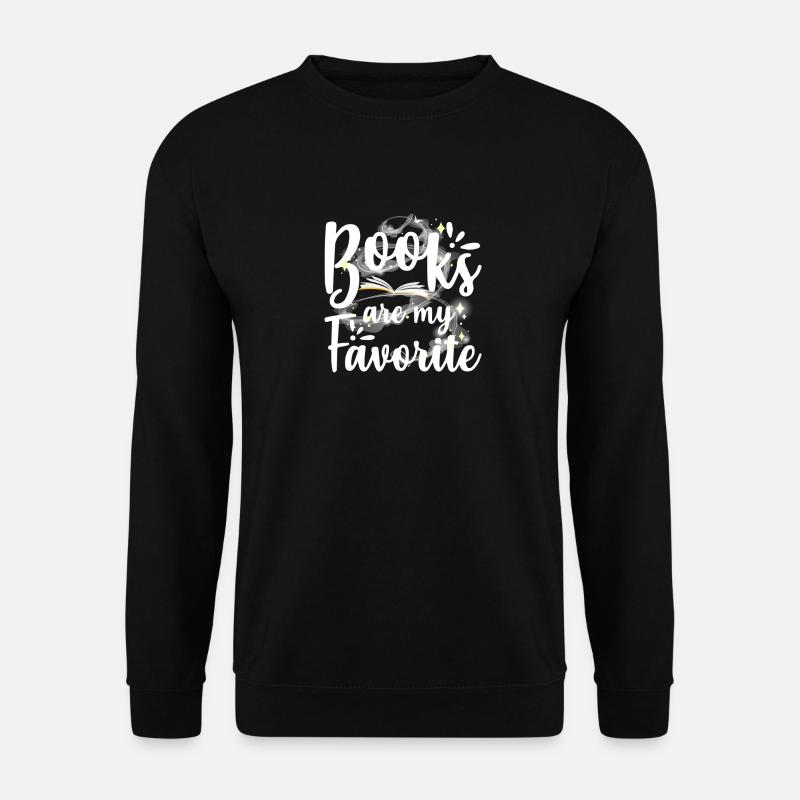 Bücher sind mein Favorit - Unisex Pullover - Schwarz