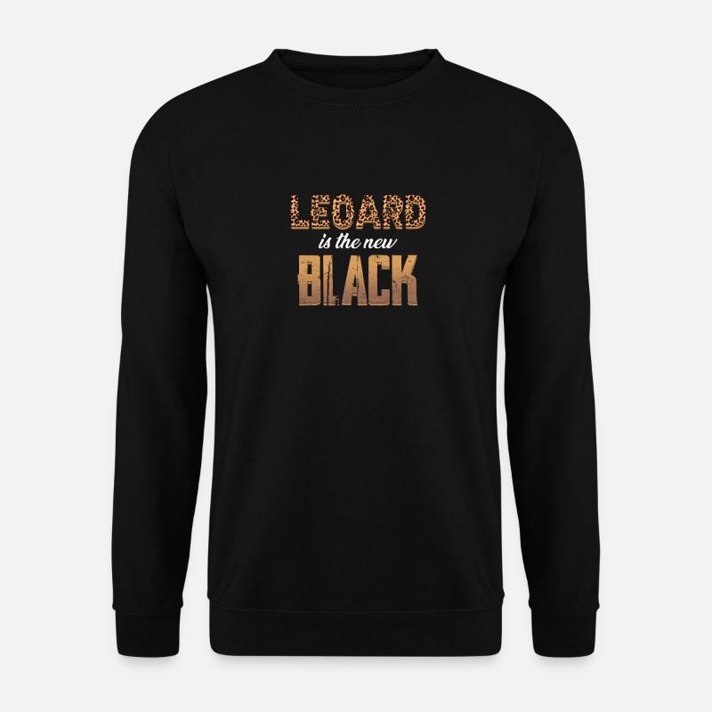 Leopard est le nouveau noir - Sweat-shirt Unisexe - noir