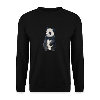 Panda - Sweat-shirt Unisexe - noir - Devant - Alina (178cm) & Michal (187cm)