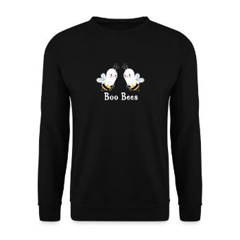 Boo Bees - Sweat-shirt Unisexe - noir - Devant - Alina (178cm) & Michal (187cm)