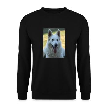 White Beauty - Unisex Pullover - Schwarz - Vorne - Alina (178cm) & Michal (187cm)