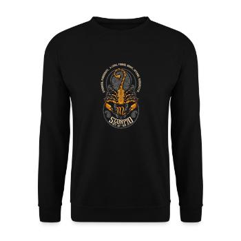 Art Scorpion unique - Sweat-shirt Unisexe - noir - Devant - Alina (178cm) & Michal (187cm)