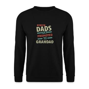 Seuls les grands papas sont promus grand-père - Sweat-shirt Unisexe - noir - Devant - Alina (178cm) & Michal (187cm)