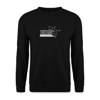 Hofmann Airlines T Shirt - Unisex Pullover - Schwarz - Vorne - Alina (178cm) & Michal (187cm)