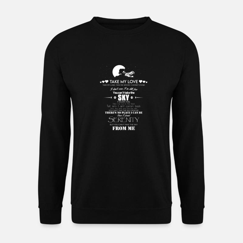 Gelassenheit, nimm meine Liebe - Unisex Pullover - Schwarz
