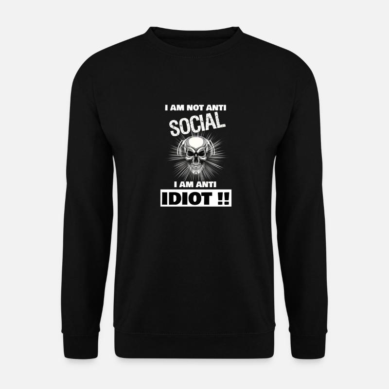 Anti-Sozial - Unisex Pullover - Schwarz