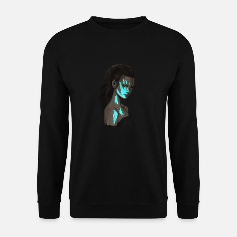 Blue Paint - Unisex Pullover - Schwarz