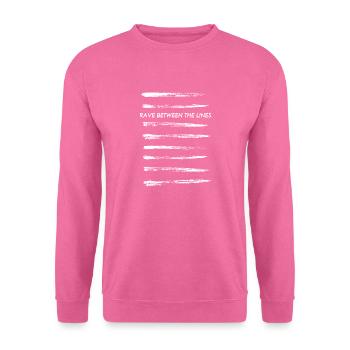 Rave between the lines - Koks Kokain Techno - Unisex Pullover - Pink - Vorne