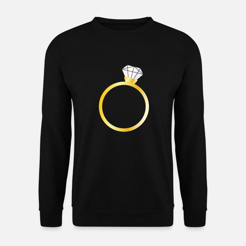 Diamantenring - Unisex Pullover - Schwarz